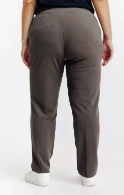 Toscane Boutique Pantalons|Pantalon droit style jogging KAKI