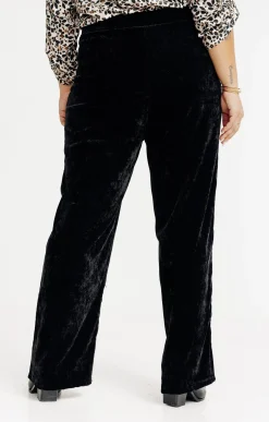 Toscane Boutique Pantalons|Pantalon droit velours NOIR