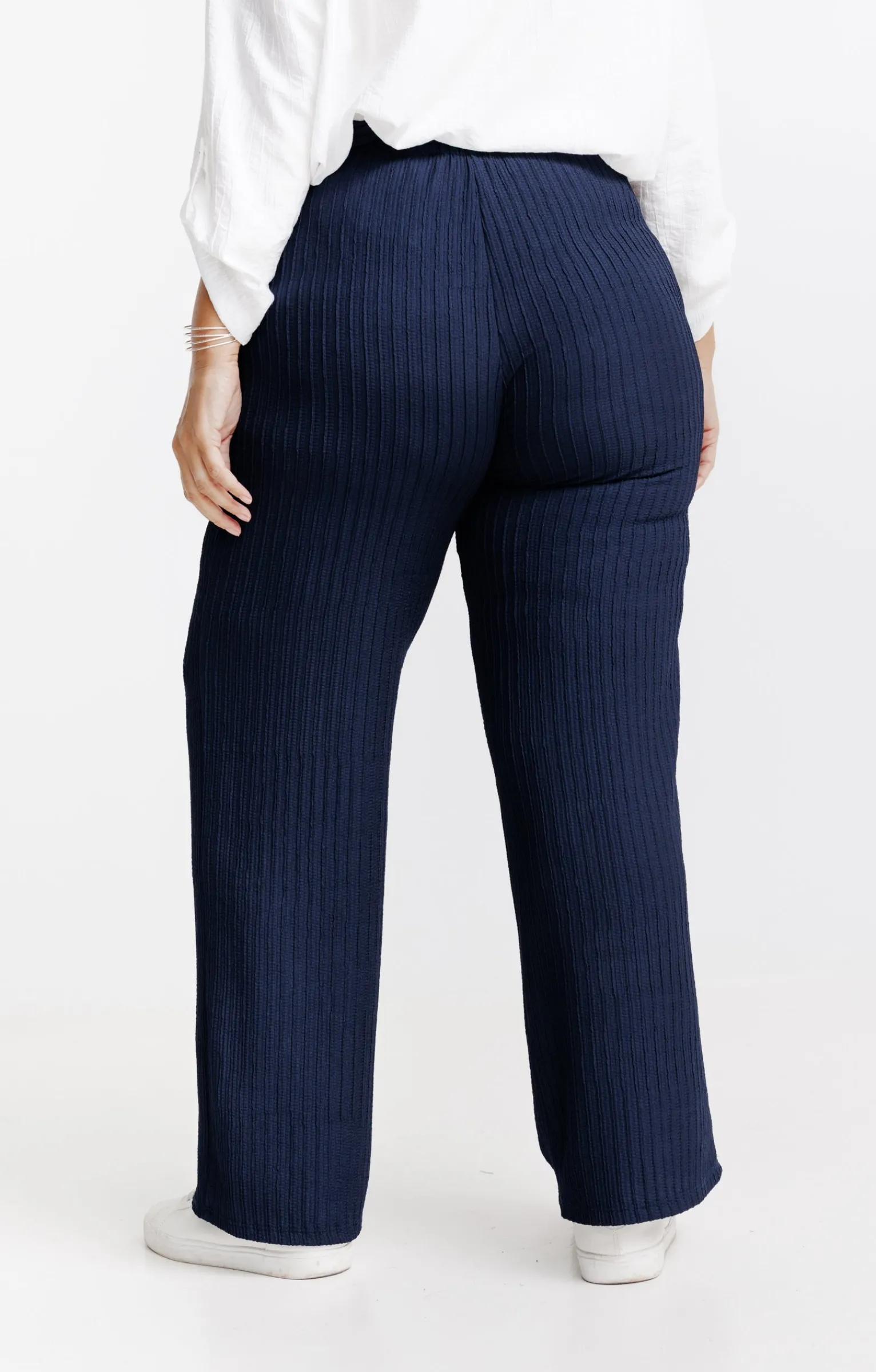 Toscane Boutique Pantalons|Pantalon fluide jolie ceinture MARINE