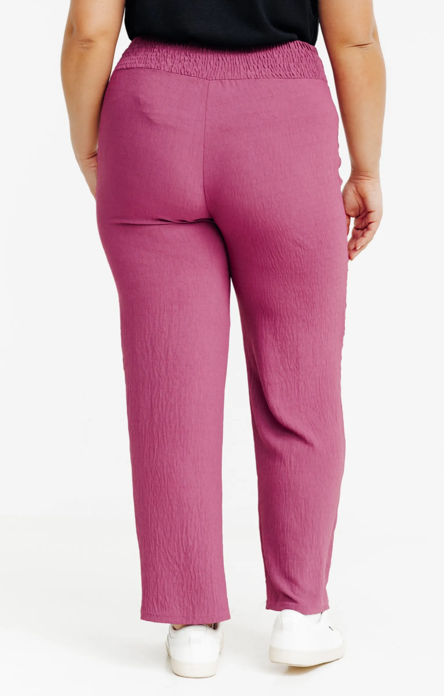 Toscane Boutique Pantalons|Pantalon large détail boutons coco VIOLINE
