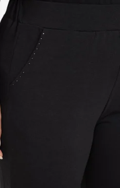 Toscane Boutique Pantalons|Pantalon large uni doux NOIR