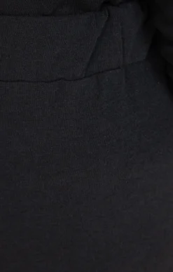 Toscane Boutique Pantalons|Pantalon large uni doux NOIR