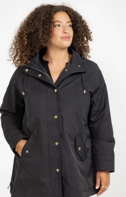 Toscane Boutique Parkas & Impers|Parka légère à capuche NOIR