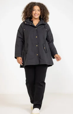 Toscane Boutique Parkas & Impers|Parka légère à capuche NOIR