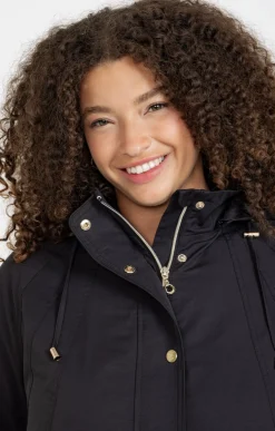 Toscane Boutique Parkas & Impers|Parka légère à capuche NOIR