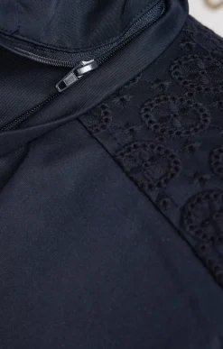 Toscane Boutique Parkas & Impers|Parka légère avec broderies anglaises MARINE