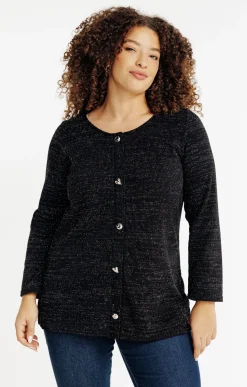 Toscane Boutique Pulls & Cardigans|Pull avec bijoux fantaisies NOIR