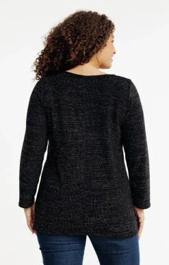 Toscane Boutique Pulls & Cardigans|Pull avec bijoux fantaisies NOIR