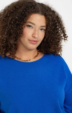 Toscane Boutique Pulls & Cardigans|Pull avec boutons au dos BLEU DUR