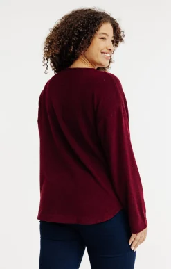 Toscane Boutique Pulls & Cardigans|Pull avec boutons en forme de coeur TERRACOTTA