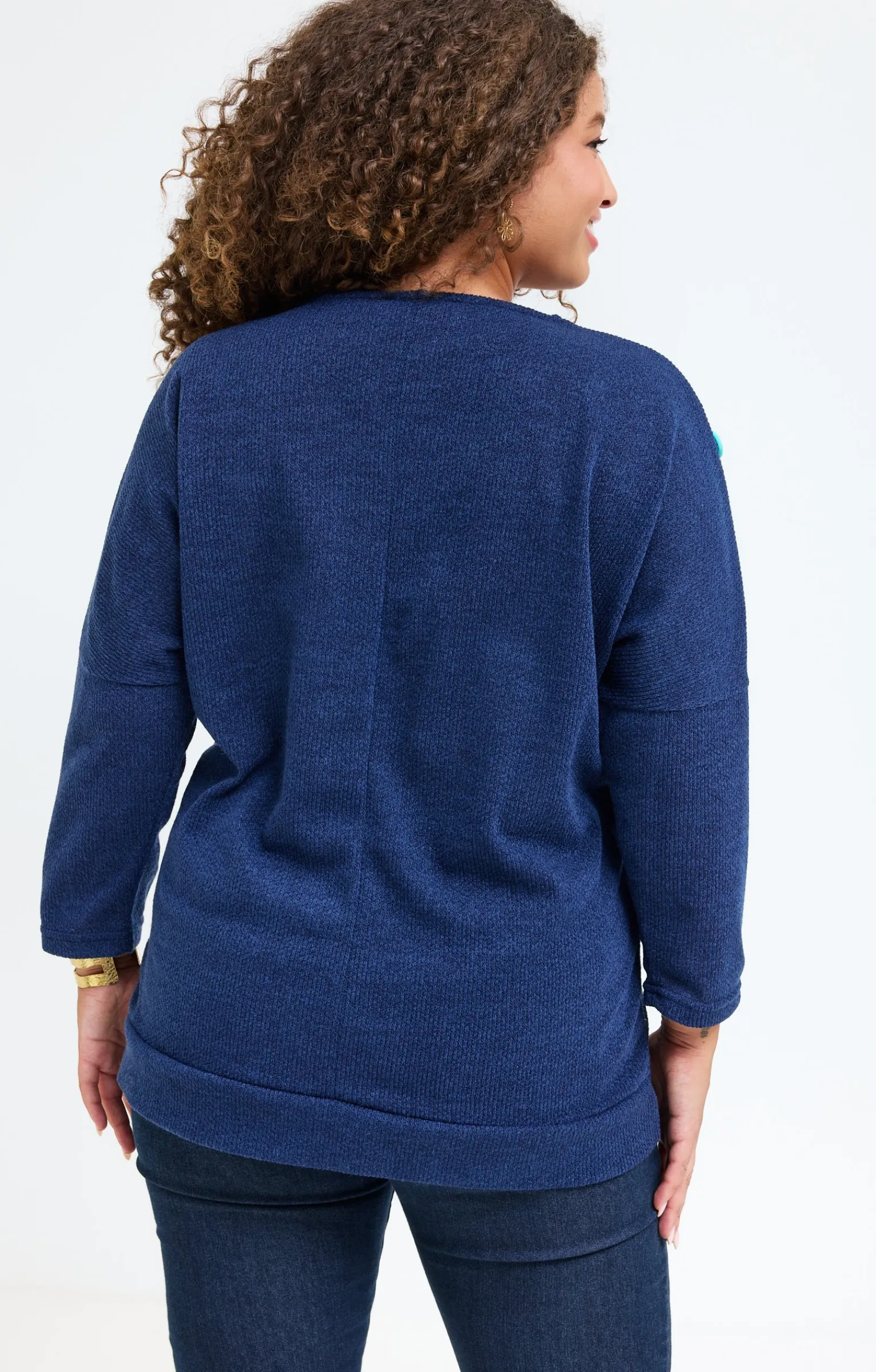 Toscane Boutique Pulls & Cardigans|Pull avec boutons fantaisies MARINE