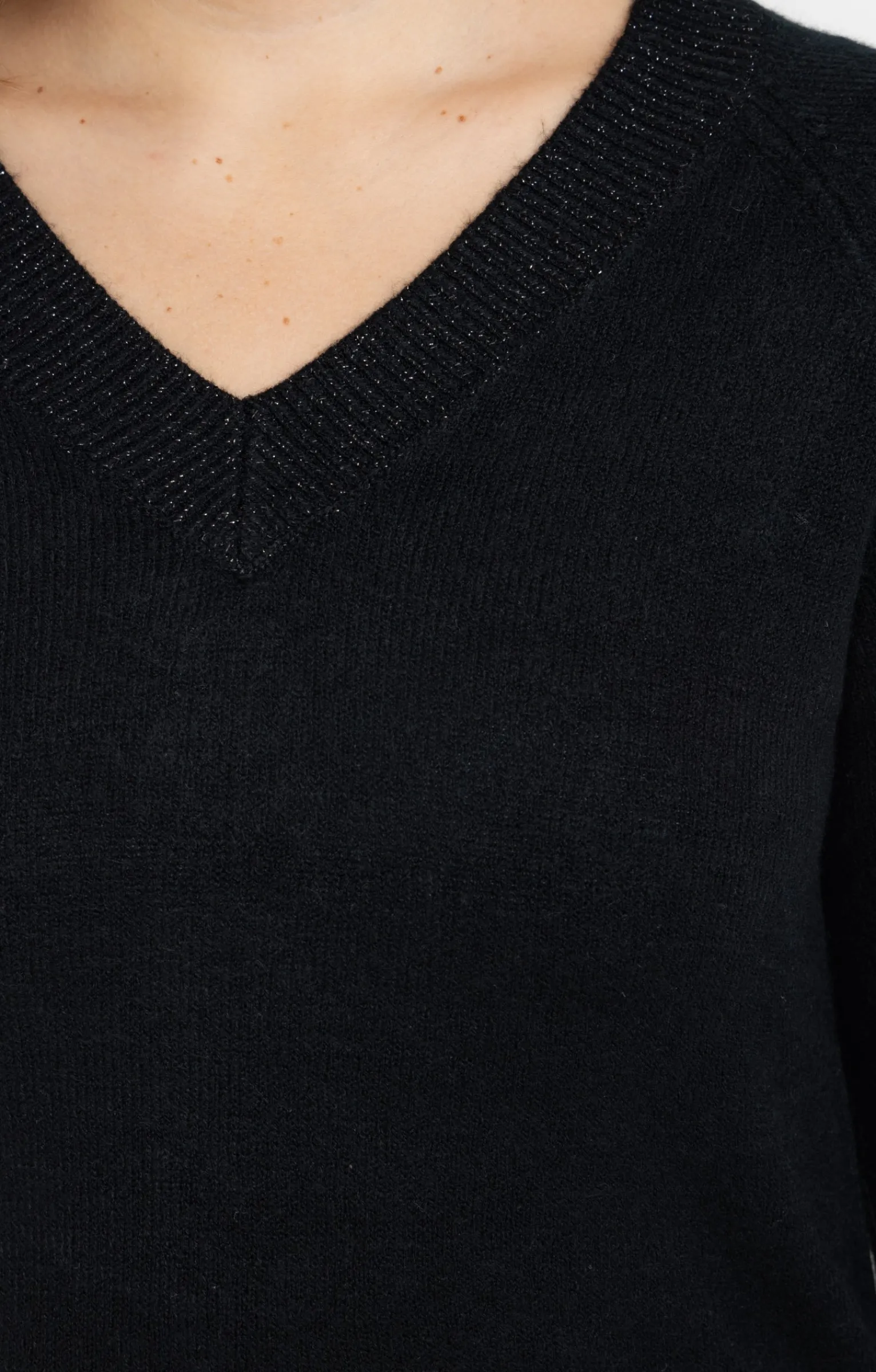 Toscane Boutique Pulls & Cardigans|Pull avec fil fantaisie NOIR