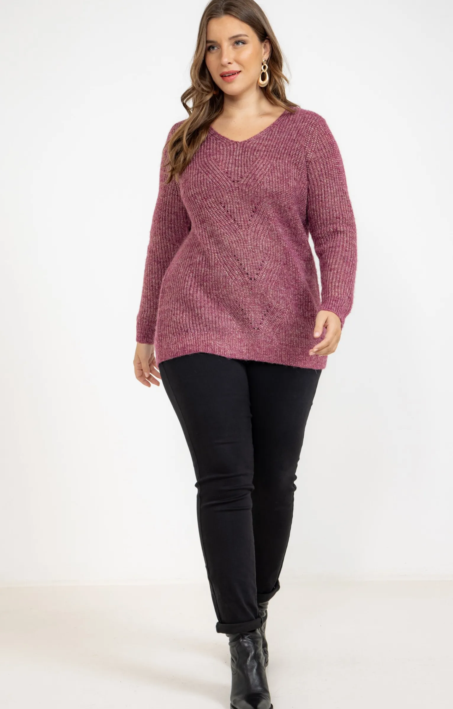 Toscane Boutique Pulls & Cardigans|Pull col V VIOLINE