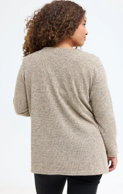 Toscane Boutique Pulls & Cardigans|Pull en maille brillante et collier AVOINE