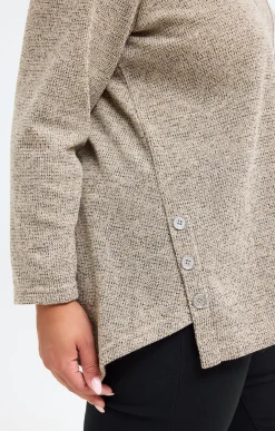 Toscane Boutique Pulls & Cardigans|Pull en maille brillante et collier AVOINE