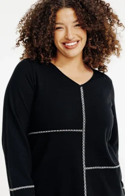 Toscane Boutique Pulls & Cardigans|Pull graphique NOIR