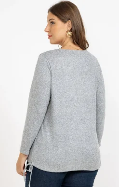 Toscane Boutique Pulls & Cardigans|Pull imprimé fantaisie GRIS