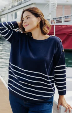 Toscane Boutique Pulls & Cardigans|Pull marinière MARINE