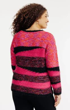 Toscane Boutique Pulls & Cardigans|Pull patch FUCHSIA