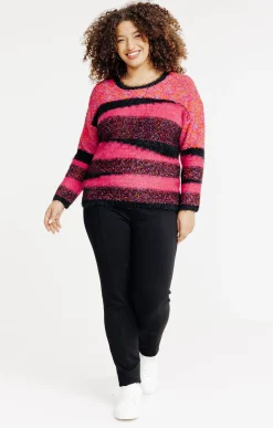 Toscane Boutique Pulls & Cardigans|Pull patch FUCHSIA