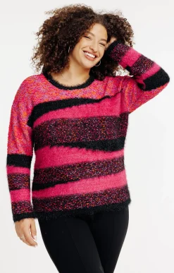 Toscane Boutique Pulls & Cardigans|Pull patch FUCHSIA