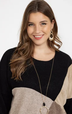 Toscane Boutique Pulls & Cardigans|Pull patch avec collier AVOINE