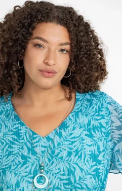 Toscane Boutique Robes|Robe plissée imprimée SABLE