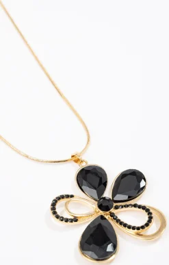 Toscane Boutique Accessoires|Sautoir fleur bicolore DORE