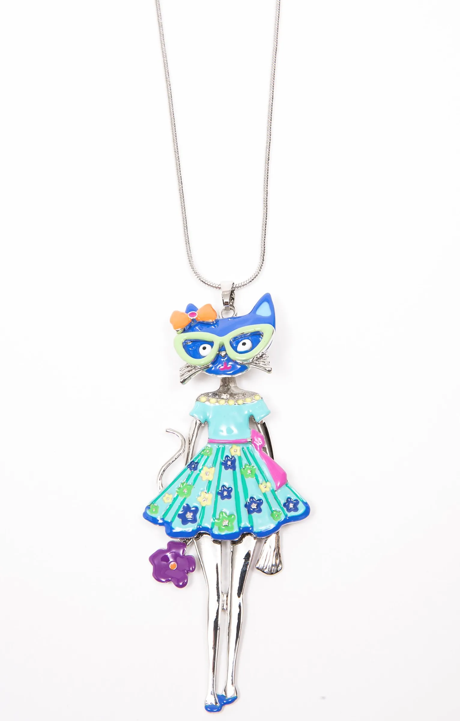 Toscane Boutique Accessoires|Sautoir poupée chat à fleurs LAPIS