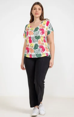 Toscane Boutique Tee-shirts|Tee-shirt à imprimé chats LAPIS