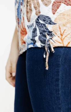 Toscane Boutique Tee-shirts|Tee-shirt à imprimé feuilles TOMATE