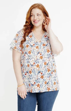 Toscane Boutique Tee-shirts|Tee-shirt à imprimé floral TOMETTE