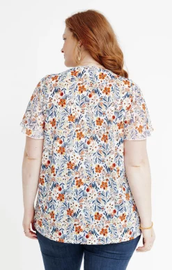 Toscane Boutique Tee-shirts|Tee-shirt à imprimé floral TOMETTE