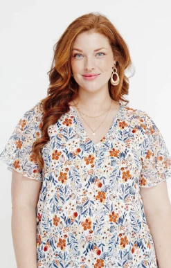 Toscane Boutique Tee-shirts|Tee-shirt à imprimé floral TOMETTE