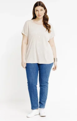 Toscane Boutique Tee-shirts|Tee-shirt à imprimé foil SABLE