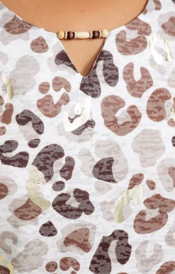 Toscane Boutique Tee-shirts|Tee-shirt à imprimé léopard HAVANE