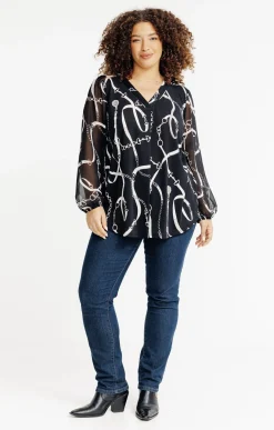 Toscane Boutique Tee-shirts|Tee-shirt bi-matière NOIR