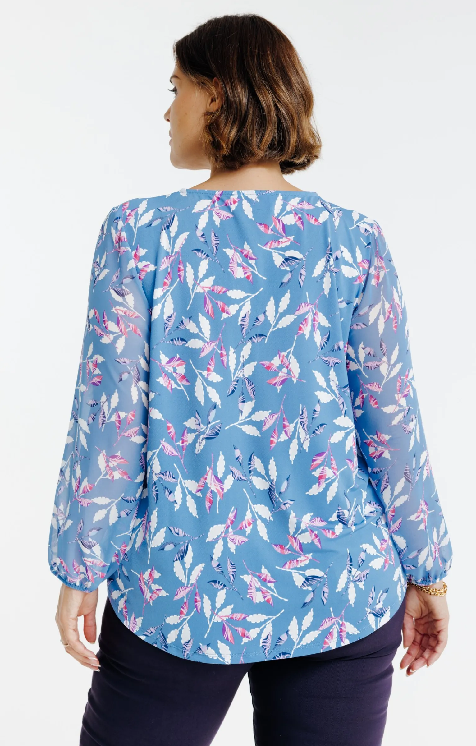 Toscane Boutique Tee-shirts|Tee-shirt bi-matière BLEU HORIZON