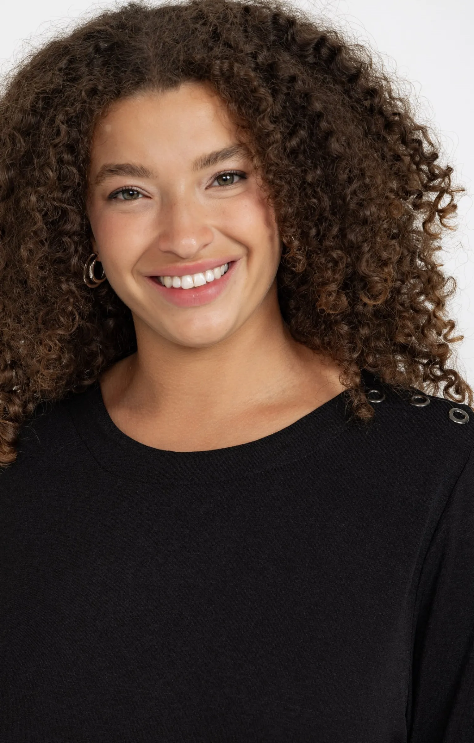 Toscane Boutique Tee-shirts|Tee-shirt col bateau NOIR