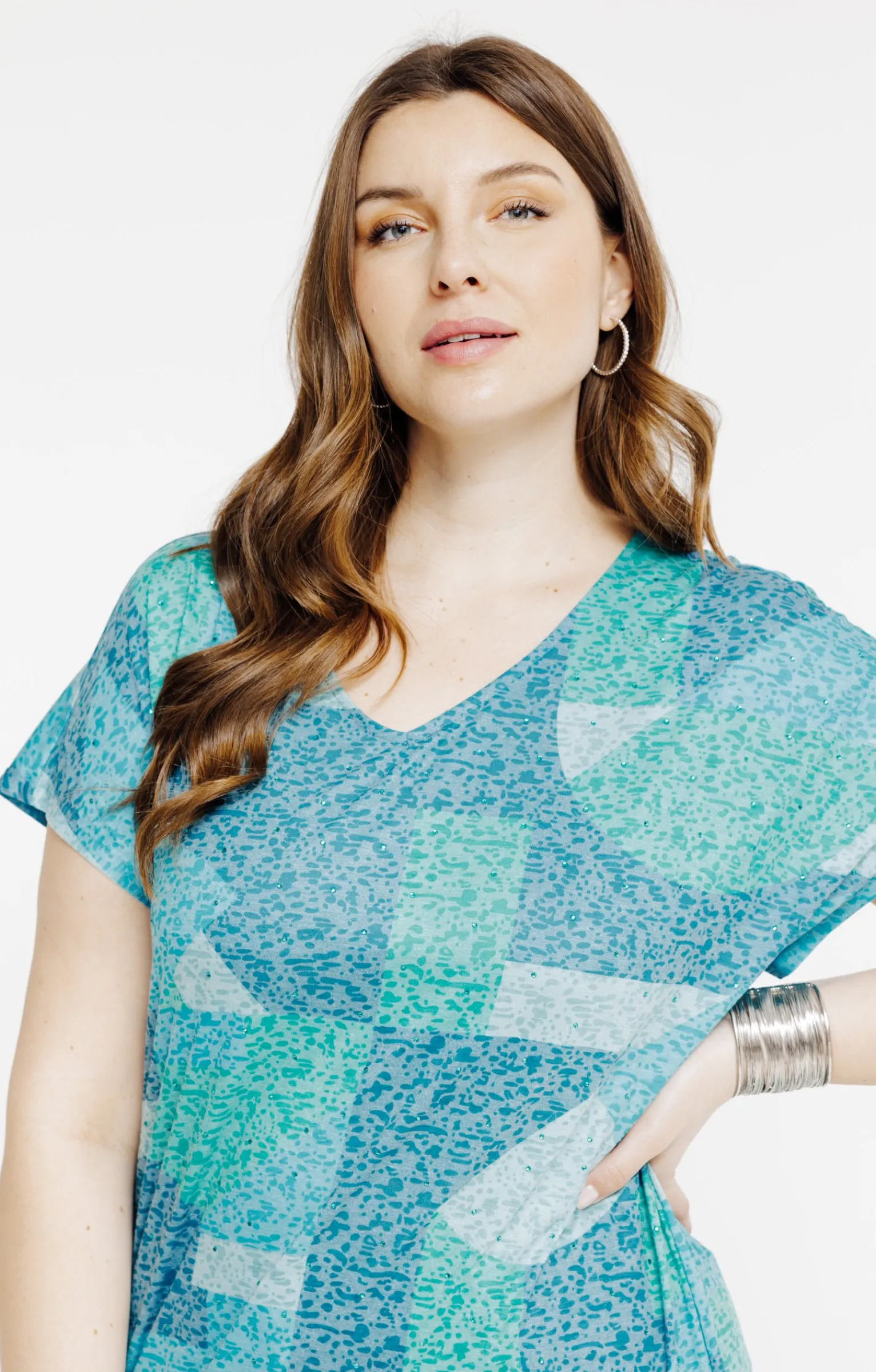 Toscane Boutique Tee-shirts|Tee-shirt imprimé ÉMERAUDE