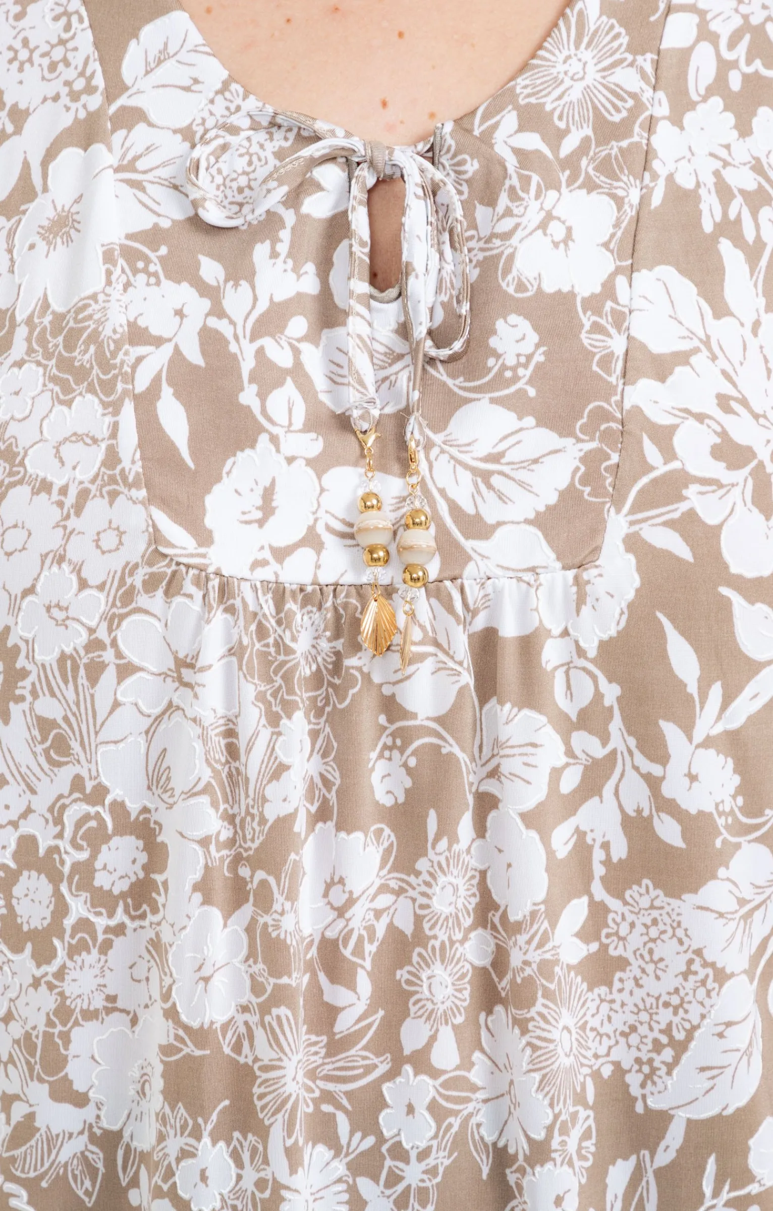 Toscane Boutique Tee-shirts|Tee-shirt imprimé TAUPE