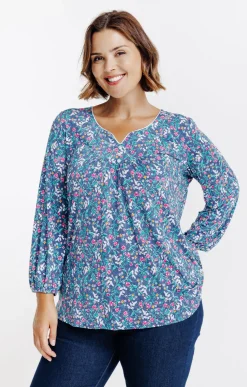 Toscane Boutique Tee-shirts|Tee-shirt imprimé BLEU