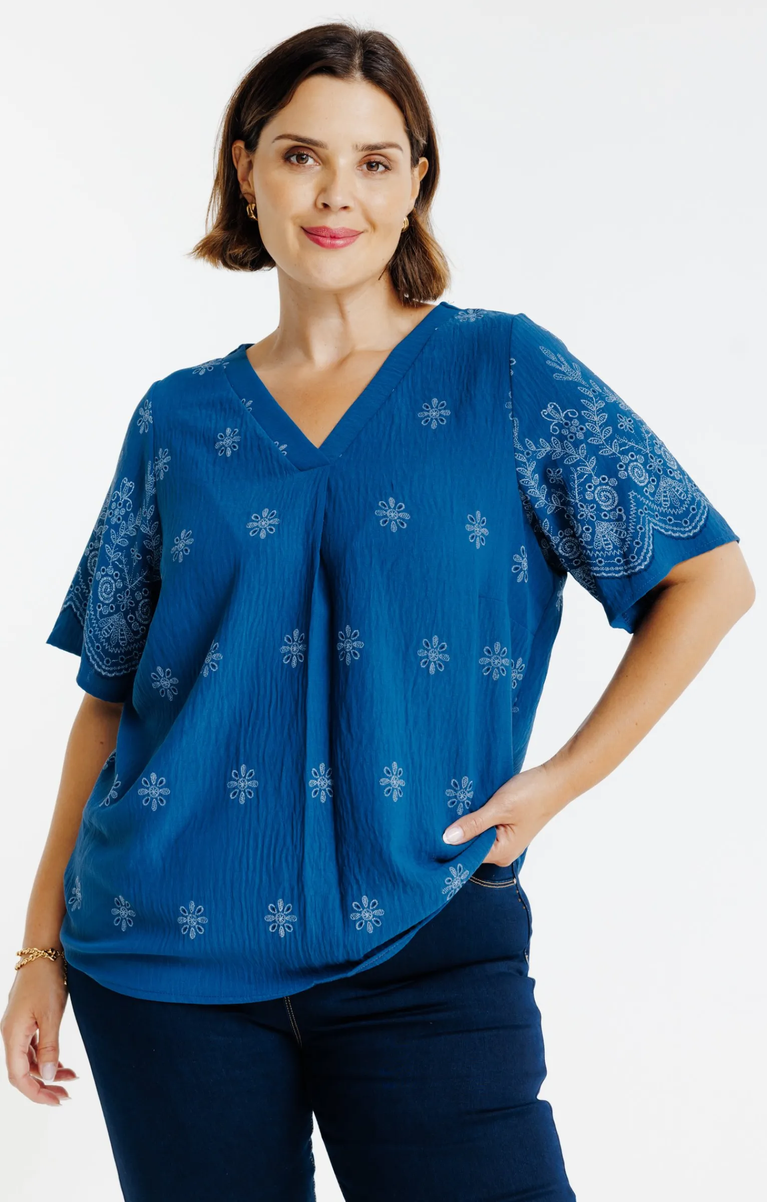 Toscane Boutique Tee-shirts|Tee-shirt imprimé BLEU HORIZON
