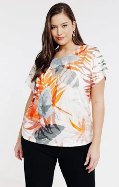 Toscane Boutique Tee-shirts|Tee-shirt imprimé ROUGE