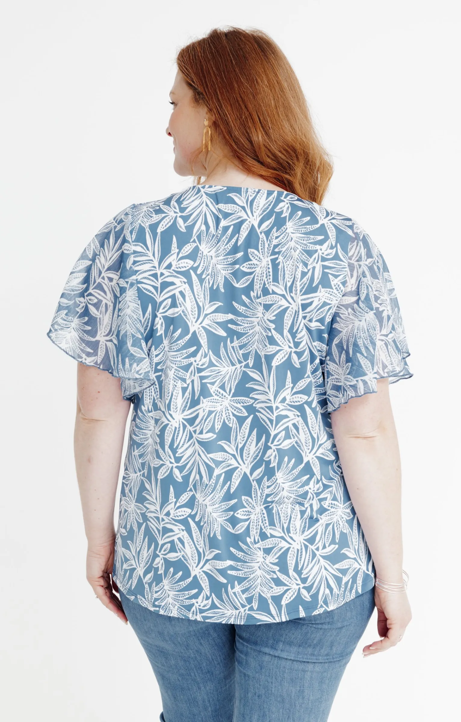 Toscane Boutique Tee-shirts|Tee-shirt imprimé bicolore BLEU