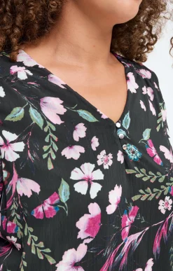 Toscane Boutique Tee-shirts|Tee-shirt imprimé fleuri BOIS DE ROSE