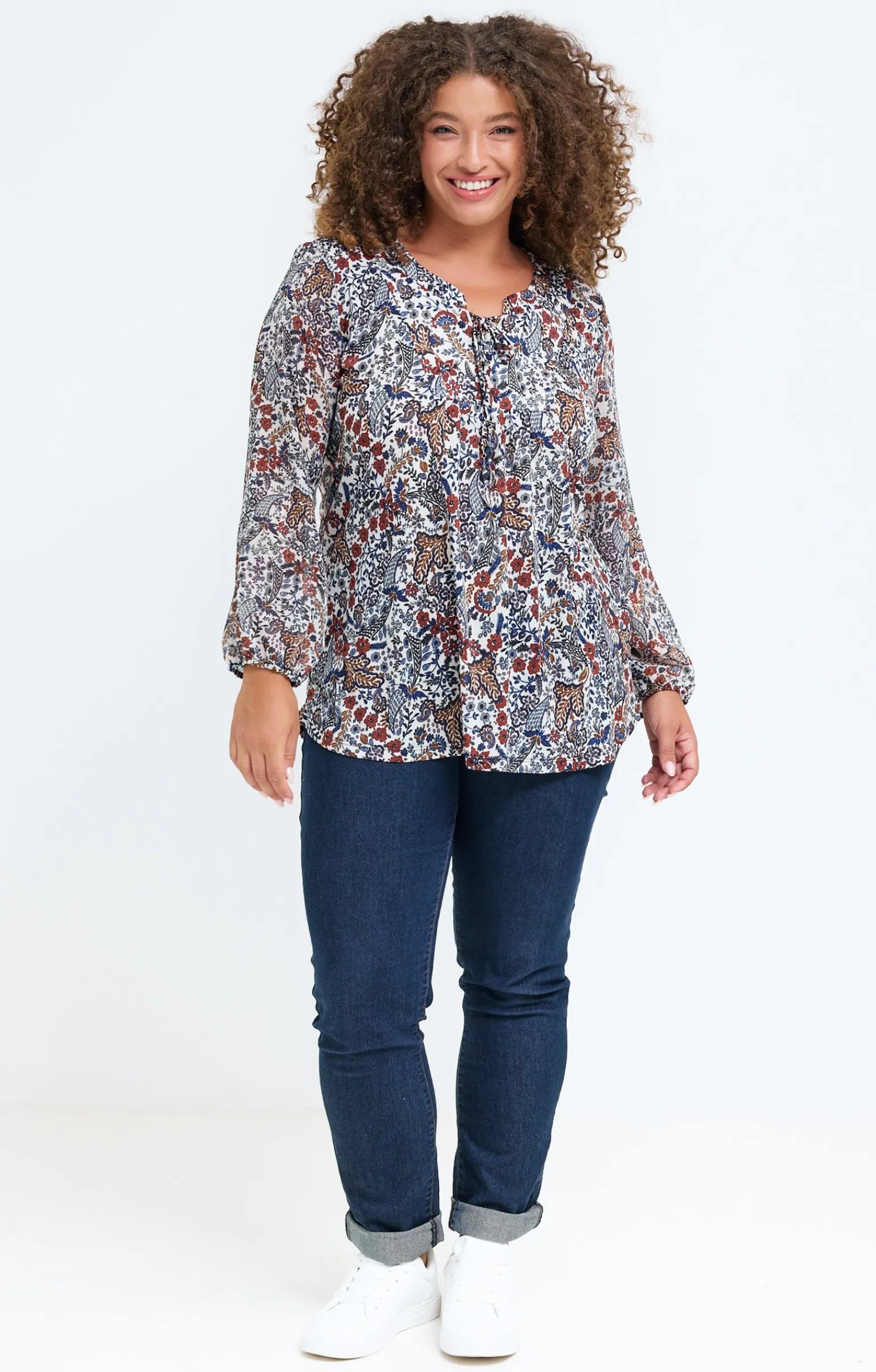 Toscane Boutique Tee-shirts|Tee-shirt imprimé fleuri BLEU