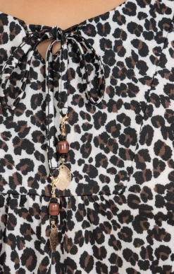 Toscane Boutique Tee-shirts|Tee-shirt imprimé léopard CREME