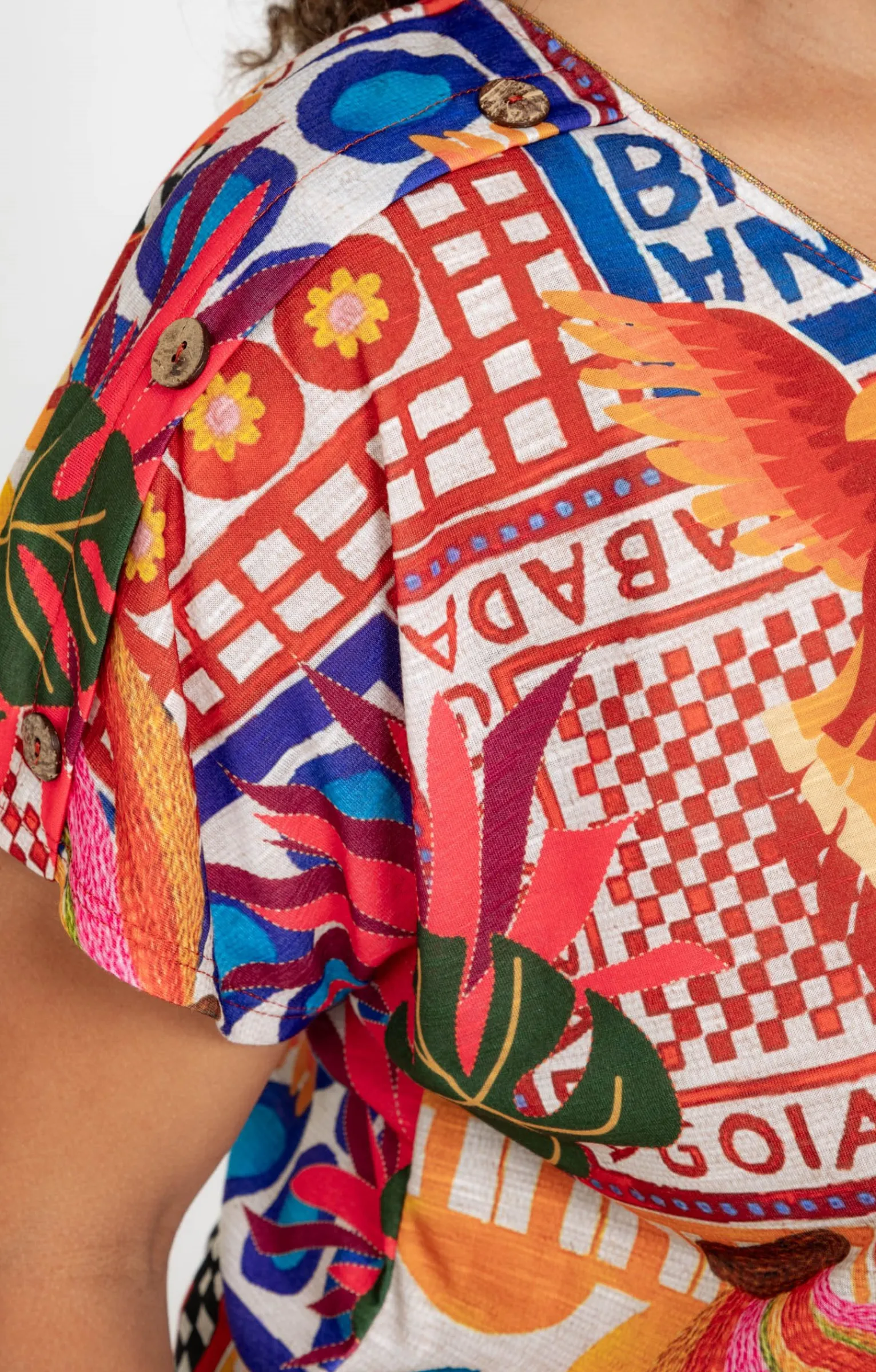 Toscane Boutique Tee-shirts|Tee-shirt multocolore FUCHSIA