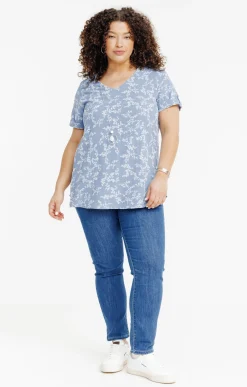 Toscane Boutique Chemisiers & Tuniques|Top manches courtes BLEU